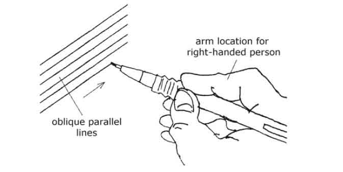 free-hand-sketching-of-oblique-lines