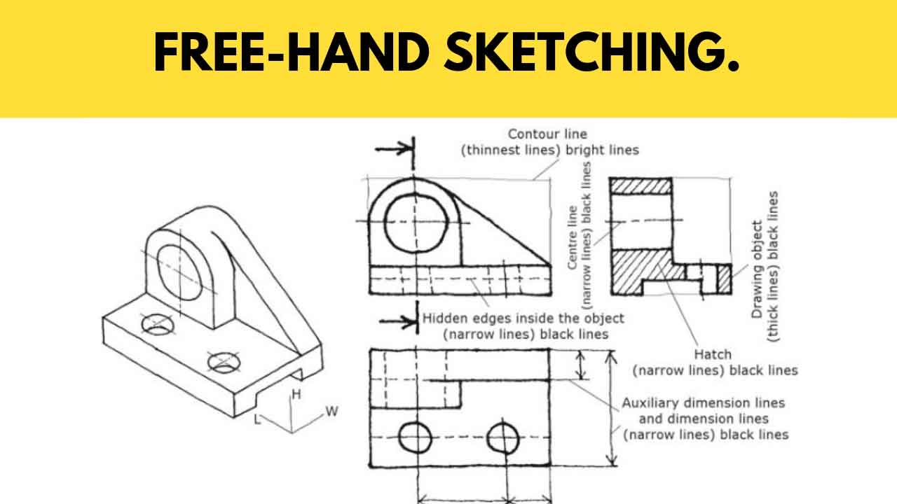 Free Hand Sketching; Its Methods, Instruments, Principles.