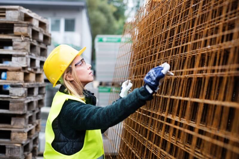 Pallets in construction